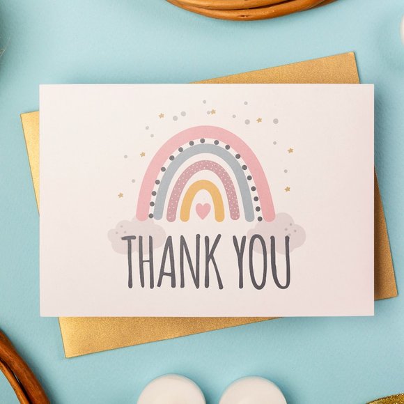 Graceful Mailers Other - Rainbow Thank You Note Cards 50 Count